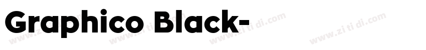 Graphico Black字体转换